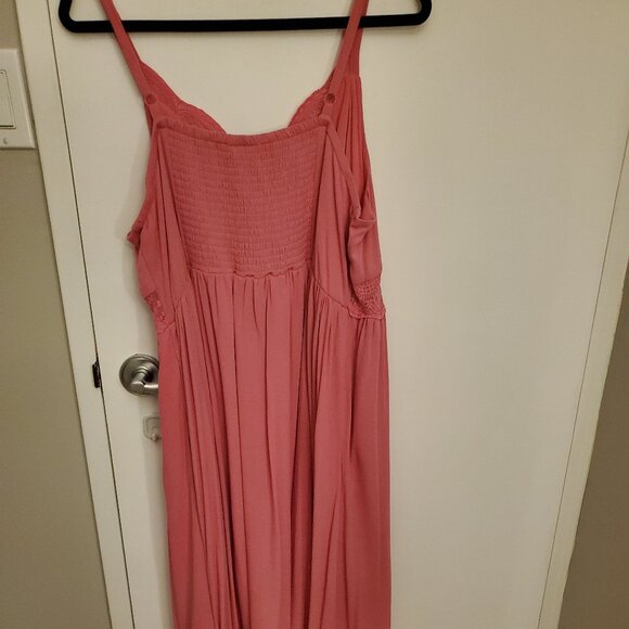 EUC Torrid Pink Maxi Dress with Sheer Lace Waist - Picture 4 of 7